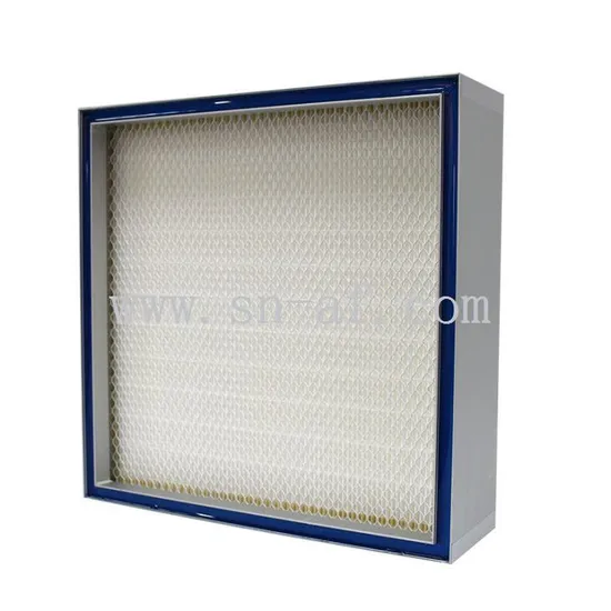 HEPA Gel Seal Mini-Pleat Panel Air Filter in Phartmaceutical Industry